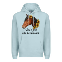 Blue Mist just a girl who loves horses Premium Hoodie - RanaPortraitStore
