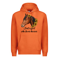 Carrot just a girl who loves horses Premium Hoodie - RanaPortraitStore