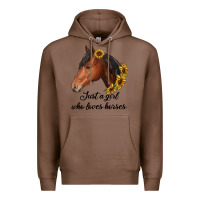 Chestnut just a girl who loves horses Premium Hoodie - RanaPortraitStore