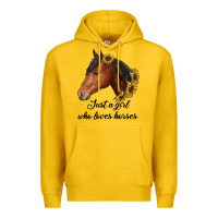 Lemon just a girl who loves horses Premium Hoodie - RanaPortraitStore