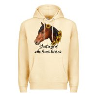 Pina Colada just a girl who loves horses Premium Hoodie - RanaPortraitStore
