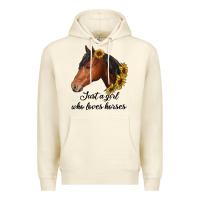 Sandshell just a girl who loves horses Premium Hoodie - RanaPortraitStore