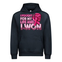 Navy I Fought For My Life and I Won Breast Cancer Urban Hoodie - texasbilliewilder