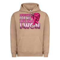 Pigment Burro I Fought For My Life and I Won Breast Cancer Urban Hoodie - texasbilliewilder