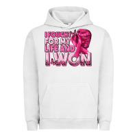 Pigment Lunar Rock I Fought For My Life and I Won Breast Cancer Urban Hoodie - texasbilliewilder