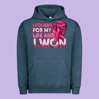 I Fought For My Life And I Won Breast Cancer Urban Hoodie Designed By Texasbilliewilder