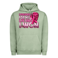 Pigment Oil Green I Fought For My Life and I Won Breast Cancer Urban Hoodie - texasbilliewilder