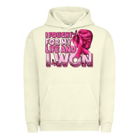 Pigment Pistachio I Fought For My Life and I Won Breast Cancer Urban Hoodie - texasbilliewilder