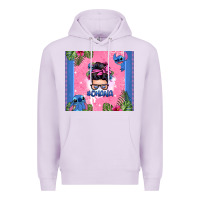 Lilac ohana stitch messy bun Premium Hoodie - Zillion Design Studio