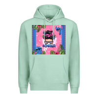 Seafoam ohana stitch messy bun Premium Hoodie - Zillion Design Studio