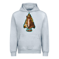 Heather Grey arrowhead horse Urban Hoodie - RanaPortraitStore