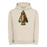 Pigment French Oak arrowhead horse Urban Hoodie - RanaPortraitStore