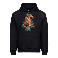 Black arrowhead horse, Urban Hoodie - RanaPortraitStore