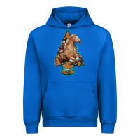 Cobalt arrowhead horse, Urban Hoodie - RanaPortraitStore