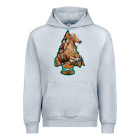 Heather Grey arrowhead horse, Urban Hoodie - RanaPortraitStore