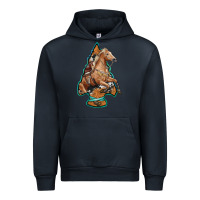 Navy arrowhead horse, Urban Hoodie - RanaPortraitStore