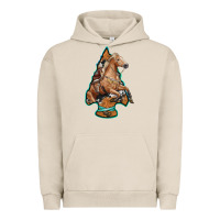 Pigment French Oak arrowhead horse, Urban Hoodie - RanaPortraitStore