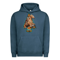 Pigment Midnight Navy arrowhead horse, Urban Hoodie - RanaPortraitStore