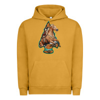 Pigment Peanut Butter arrowhead horse, Urban Hoodie - RanaPortraitStore