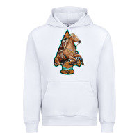 White arrowhead horse, Urban Hoodie - RanaPortraitStore