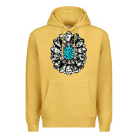 Antique Gold cowhide aztec gemstone Premium Hoodie - RanaPortraitStore