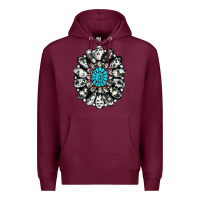 Burgundy cowhide aztec gemstone Premium Hoodie - RanaPortraitStore