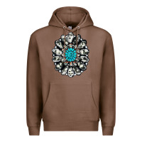 Chestnut cowhide aztec gemstone Premium Hoodie - RanaPortraitStore