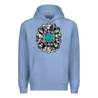 Colony Blue cowhide aztec gemstone Premium Hoodie - RanaPortraitStore