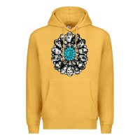 Mustard cowhide aztec gemstone Premium Hoodie - RanaPortraitStore