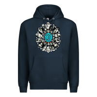 Navy cowhide aztec gemstone Premium Hoodie - RanaPortraitStore