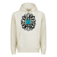 Oatmeal Heather cowhide aztec gemstone Premium Hoodie - RanaPortraitStore