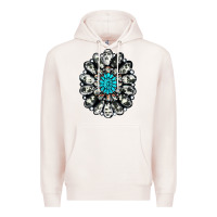 Pale Pink cowhide aztec gemstone Premium Hoodie - RanaPortraitStore