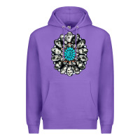 Purple cowhide aztec gemstone Premium Hoodie - RanaPortraitStore