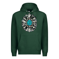 Sports Green cowhide aztec gemstone Premium Hoodie - RanaPortraitStore