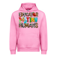 Fuchsia Pink educator of tiny humans Urban Hoodie - Zillion Design Studio