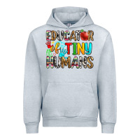 Heather Grey educator of tiny humans Urban Hoodie - Zillion Design Studio