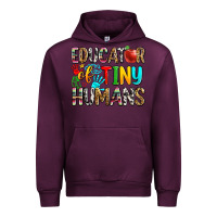 Mauve Wine educator of tiny humans Urban Hoodie - Zillion Design Studio