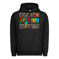 Pigment Black educator of tiny humans Urban Hoodie - Zillion Design Studio