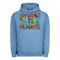 Pigment Pebble Blue educator of tiny humans Urban Hoodie - Zillion Design Studio