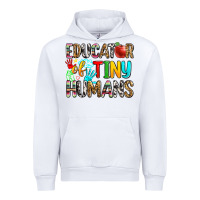 White educator of tiny humans Urban Hoodie - Zillion Design Studio