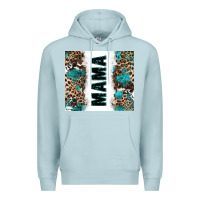 Blue Mist western mama Premium Hoodie - Zillion Design Studio