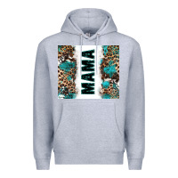 Heather Grey western mama Premium Hoodie - Zillion Design Studio