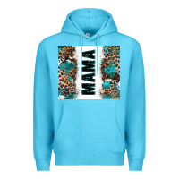 Ocean Blue western mama Premium Hoodie - Zillion Design Studio
