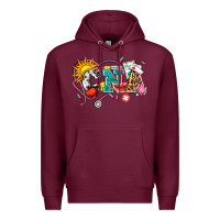 Burgundy summer cna Premium Hoodie - Zillion Design Studio