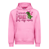 Fuchsia Pink I Wear Pink For My Mom Urban Hoodie - texasbilliewilder