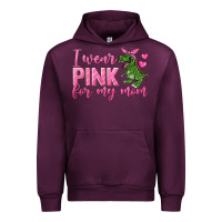 Mauve Wine I Wear Pink For My Mom Urban Hoodie - texasbilliewilder