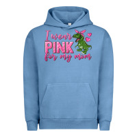 Pigment Pebble Blue I Wear Pink For My Mom Urban Hoodie - texasbilliewilder