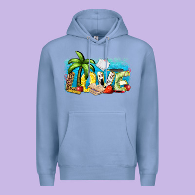 Love Summer Teacher Premium Hoodie Designed By Zillion Design Studio
