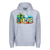 Heather Grey love summer teacher Premium Hoodie - Zillion Design Studio