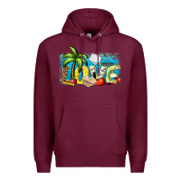 Burgundy love summer teacher Premium Hoodie - Zillion Design Studio